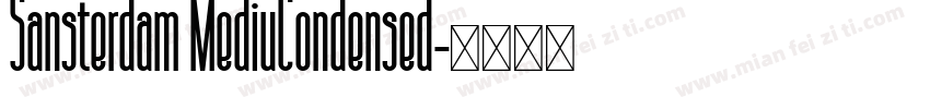 Sansterdam MediuCondensed字体转换